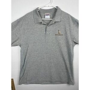Le Best Cabo San Lucas Gecko Polo Shirt Mens XL Gray Heavy Weight Cotton Top
